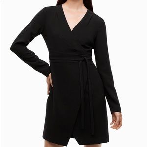 Aritzia Babaton Juro Wrap Dress in Denude